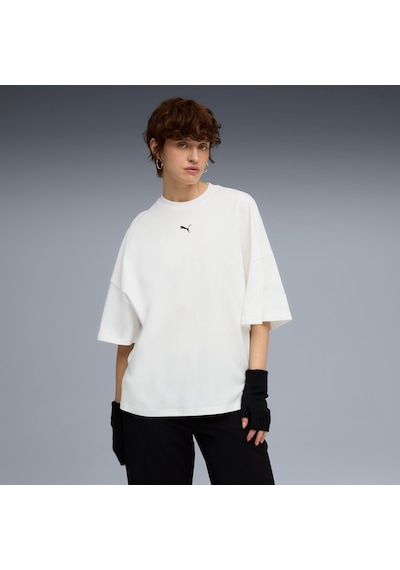 Puma Dare To Oversized Ruched Tee Kadın Yetişkin T-shirt Beyaz