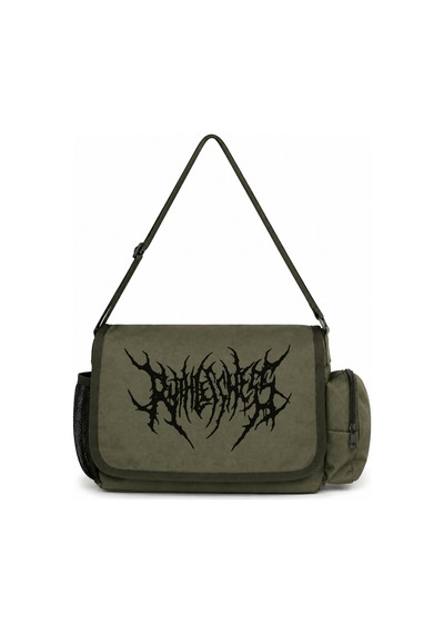 Sevbano Gothic Punk Müzik Baskılı Unisex Okul, Spor, Ofis Çok Amaçlı Post Haki