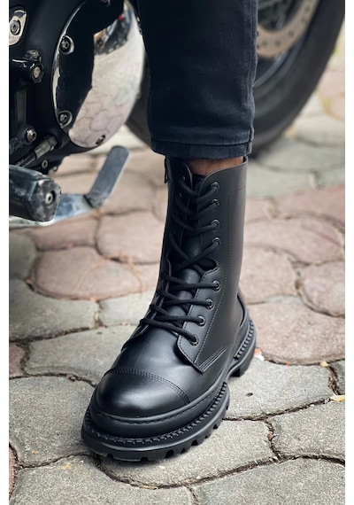 Saklımoda Ch229 Fst Crow Erkek Bot Sıyah Çok Renkli