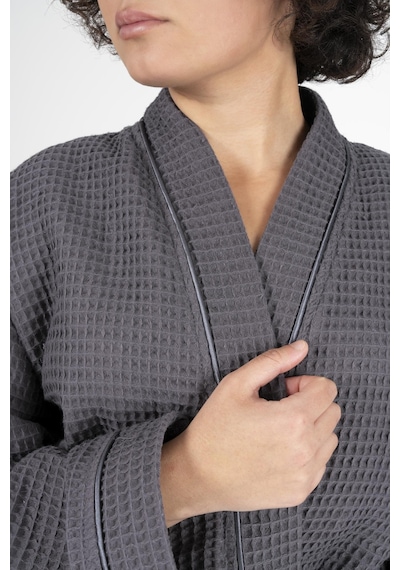 Varol Kaos Serisi Kimono Yaka Pike Bornoz Sabahlık Antrasit-l/xl Antrasit