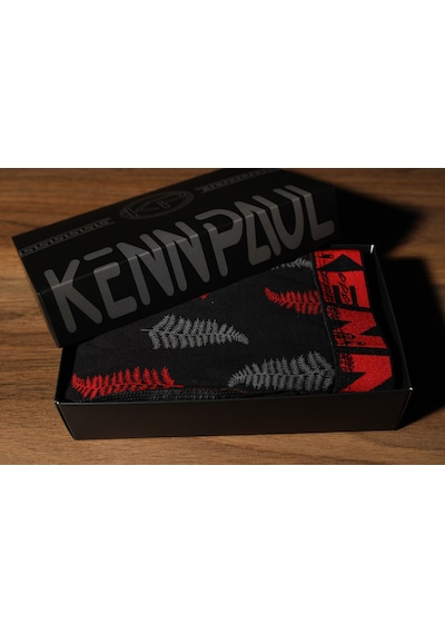 Kennpaul 3'lü Boxer 3xl 6xl Büyük Beden Desenli, Yumuşak Pamuk Siyah - Mavi