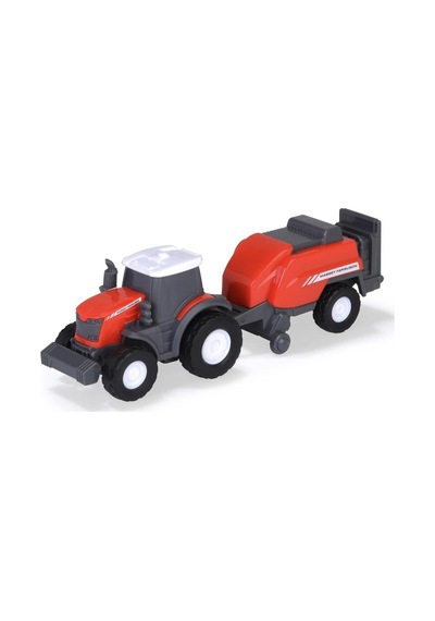 Dickie Toys Massey Ferguson Mikro Çiftlik Kamyonu Traktör Ve Römorklu 203735004
