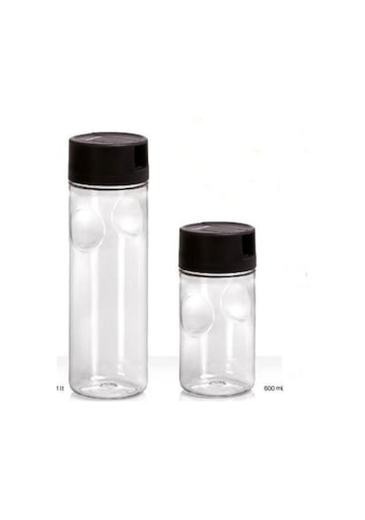Tupperware Duru Yağdanlık Siyah Kapak 1 L + 600 ML 2'li Set