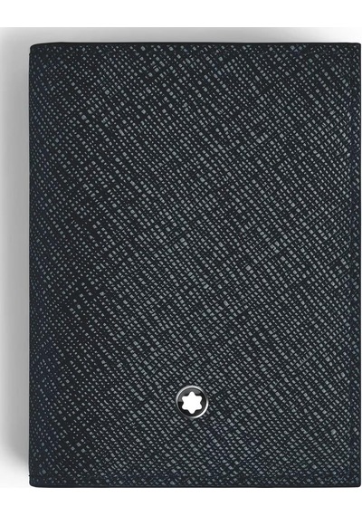 220391 Montblanc Sartorial 6 Cc Mavi Deri Kartlık