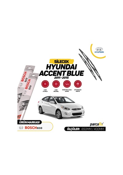 Hyundai Accent Blue Silecek Takımı Bosch Eco 2011-2015