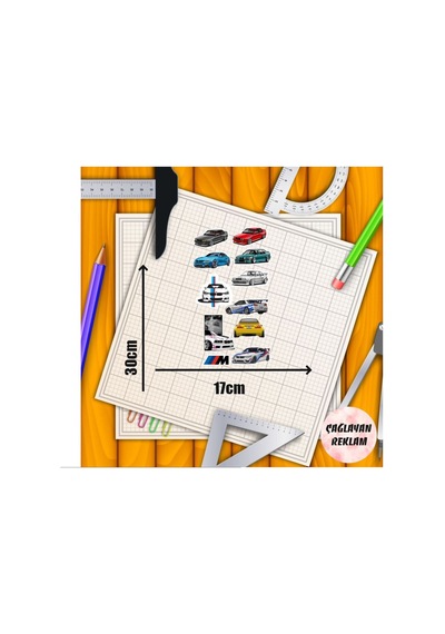 Bmw Sticker Etiket Seti - Laptop Notebook Telefon