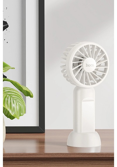 Hoco. Hx60 Nimble El Tipi Ve Masaüstü Soğutucu Fan - Beyaz