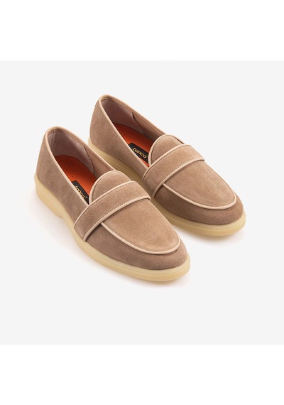 Kemal Tanca Kadın Loafer T101 Vizon