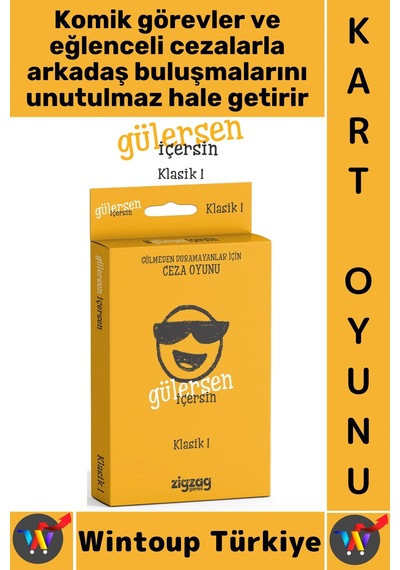 Oyun Eğlenceli Kız Erkek Grup Arkadaş Ortamı Komik Görev Ceza Kart Oyunu Gülersen İçersin-klasik 1