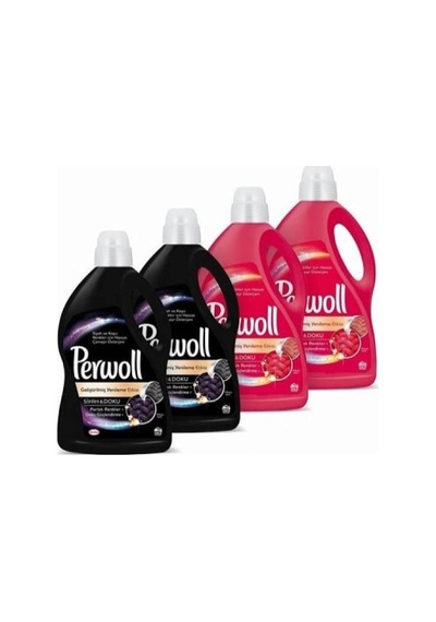 Perwoll Renkliler için Hassas 50 Yıkama 2 x 3 L + Siyahlar İçin Hassas 50 Yıkama 2 x 3 L Sıvı Çamaşır Deterjanı