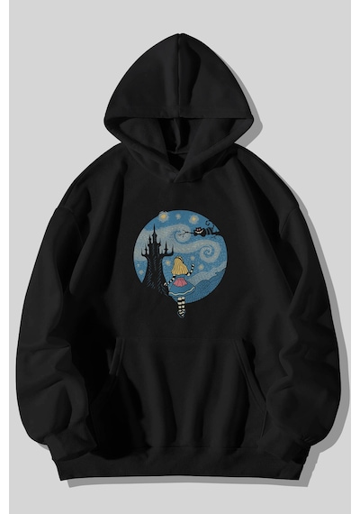 Harmandar Yıldızlı Gece Alice Baskılı Unisex Siyah Kanguru Cepli Kapüşonlu Sweatshirt Hoodie Siyahyildizligecealice Harmandar Yıldızlı Gece Alice Baskılı Unisex Siyah Kanguru Cepli Kapüşonlu Sweatshirt Hoodie Siyahyildizligecealice