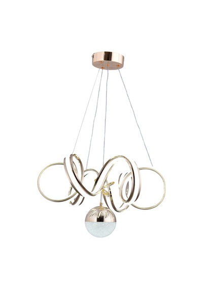 Vienna Led Sarkıt Gold Avize,3 Renk Yanabilen Modern Avize,salon Led Avize
