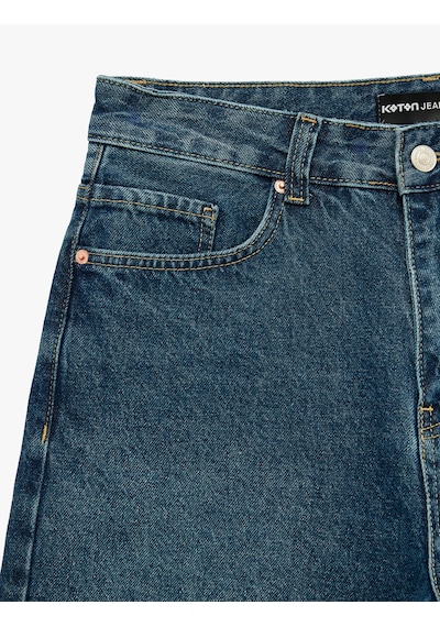 Koton Normal Bel Cepli Pamuklu Bermuda Straight Fit Jean Şort Green Cast 6sam40398nd Yeşil Koton Normal Bel Cepli Pamuklu Bermuda Straight Fit Jean Şort Green Cast 6sam40398nd Yeşil