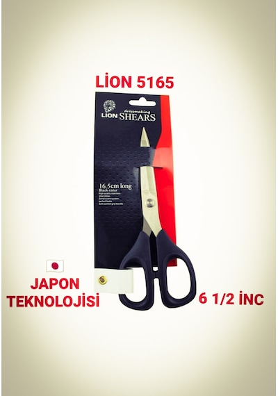 Lion Plastik Saplı Nakış Iplik Temizleme Makası 5165 - 16.5