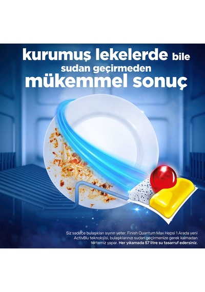 Finish Quantum Max Limon Kokulu Bulaşık Makinesi Deterjanı 48 Tablet