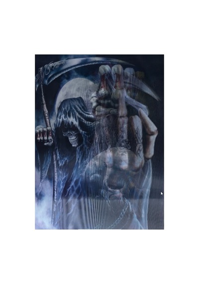 Emin 3 Boyutlu Resim 3 Farklı Resim Değişenli Halloween İskelet Tablosu 30x40 Cm Najmaddin "