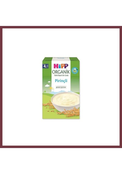 Hipp Organik Kaşık Mama Pirinçli 200 Gr 1 Adet Shn0720