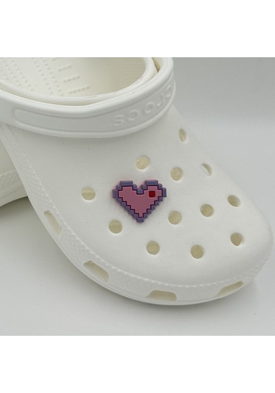 Crocs Terlik Süsü Ve Aksesuarı , Çanta Süsü Renkli Jibbitz Minecrft Kalp 03 Görselli Figür Aksesuarı Pembe-lila-kırmızı Crocs Terlik Süsü Ve Aksesuarı , Çanta Süsü Renkli Jibbitz Minecrft Kalp 03 Görselli Figür Aksesuarı Pembe-lila-kırmızı