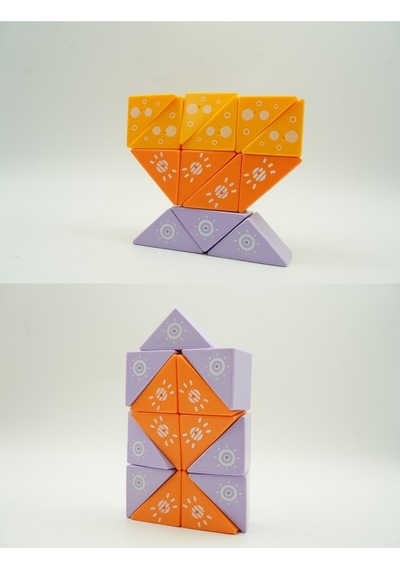 26 Parça Manyetik Bloklar 3d Puzzle Eğitici Zeka Oyunu - Mıknatıslı Yapı İnşa Seti