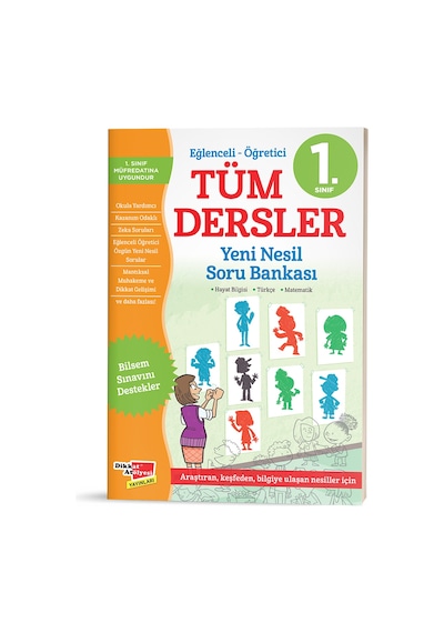 1. Sınıf Tüm Dersler Yeni Nesil Soru Bankası - Dikkat Atölyesi Yayınları 3. Baskı