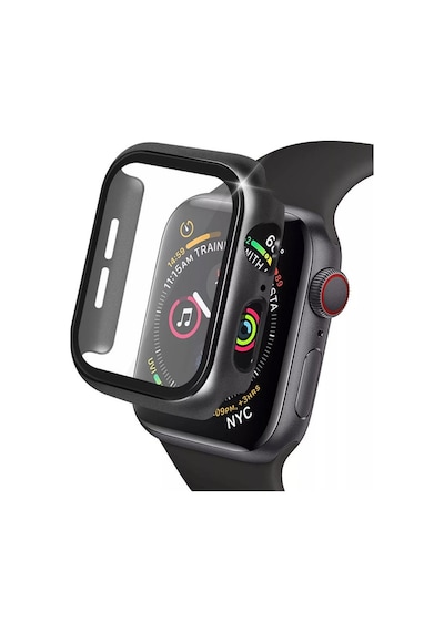 Watch 40mm Camlı Kasa Ekran Koruyucu - Siyah Bz8683140516673