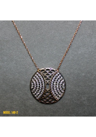 Osmanlı Motif Yuvarlak Kolye (407360813)