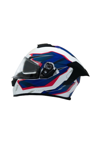 Gp Kompozit Mks008-ewbr Yarış Spoiler Güneş Vizörlü Şeffaf Full Face Motosiklet Kaskı Çok Renkli