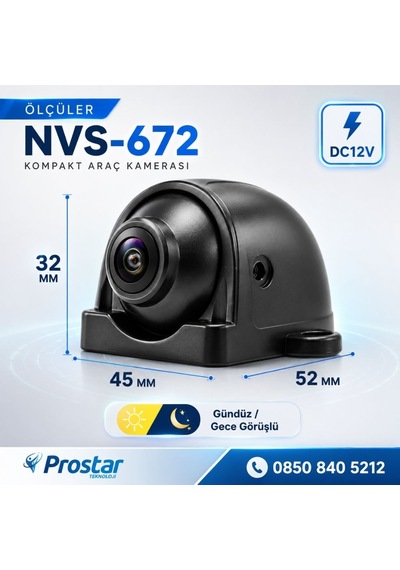 Ahd 1080p/720p Profesyonel Ahd Yan Araç Kamerası Ip67 Su Geçirmez Kompakt Tasarım