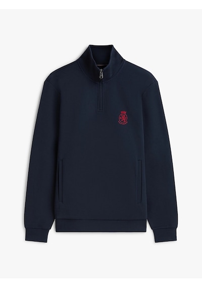 Tommy Hilfiger Mw0mw42855 Crest Giftin İntechno Erkek Sweatshirt Lacivert