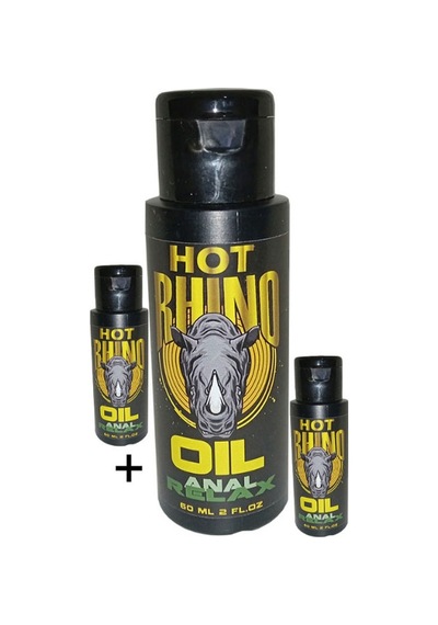 Hot Rhino Analoil 3 Adet 60 Ml Kadın&erkek Analrelax Masaj Yağı