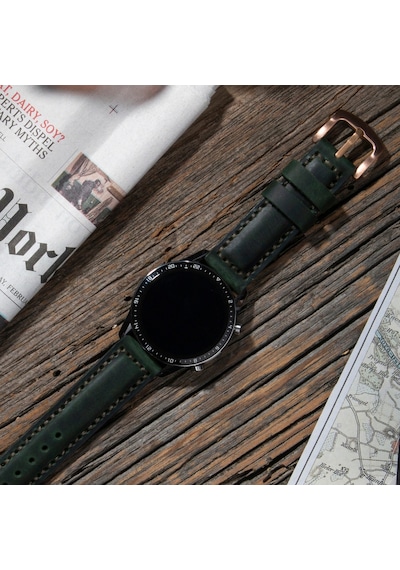 Vagave Huawei Watch 4 GT2E GT3 Pro 20 - 22 MM Deri Kordon