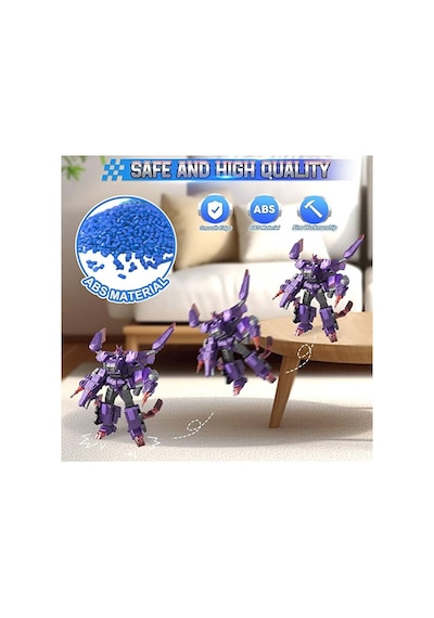 Dinoster Heroes 3'ü 1 Arada Mosa Storm Dönüştürülebilir Büyük Robot Figür Dinoster Heroes Mosa Storm