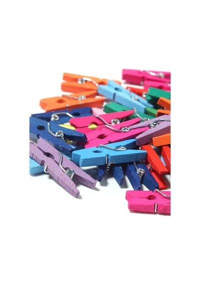 Thentech 1000 Adet Rengarenk Sevimli Mandal Set Fotoğraf Mandal Mini Renkli Mandal Set Organizasyon Süs İçin