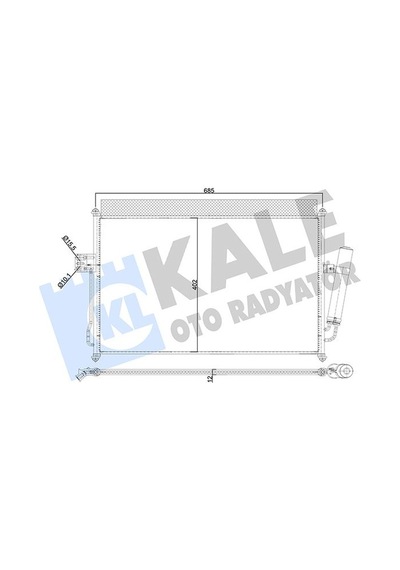 Kale 354030 Kondenser Al/al Isuzu D- max 8980526342