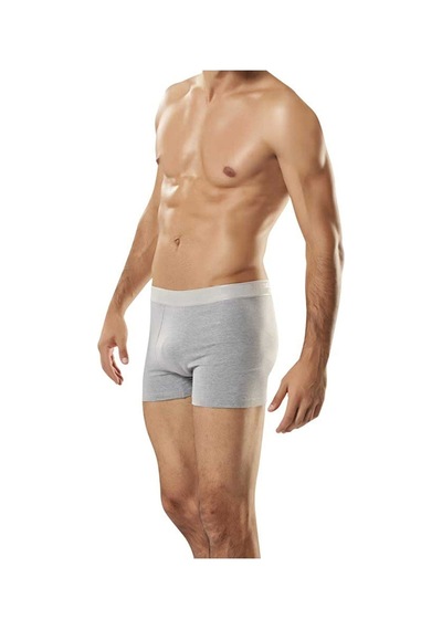 Elastan Erkek Boxer 128 12'li Paket Gri
