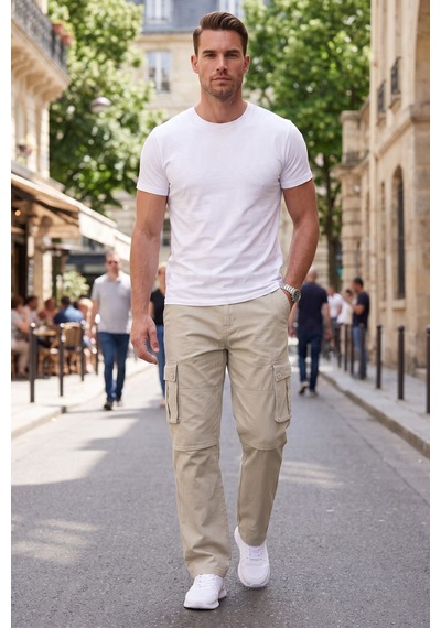 Rizzup Erkek Relaxed Fit Bol Kesim Likralı Açık Gri Outdoor Kargo Pantolon Çok Cepli Geniş Paça 1705421 Rizzup Erkek Relaxed Fit Bol Kesim Likralı Açık Gri Outdoor Kargo Pantolon Çok Cepli Geniş Paça 1705421