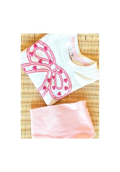 Poala Kids Fiyonklu Taytlı Takım Pembe