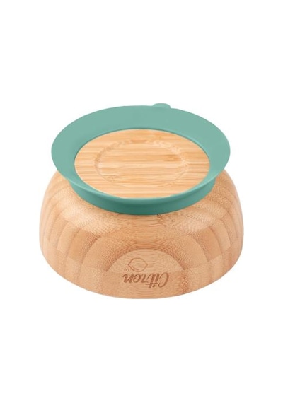 Citron Vakum Tabanlı Organik Bambu Kase Seti - Green 1073599