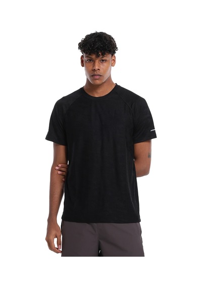 Sportive Atami Erkek Siyah Günlük Stil T-shirt 25ye009-syh Siyah
