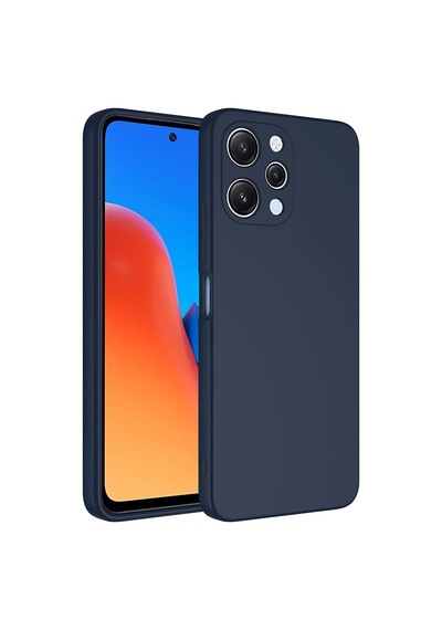 Xiaomi Redmi 12 Kılıf Yumuşak Silikon Kamera Korumalı Lansman Pazarplus Lacivert