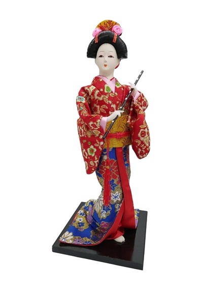 Japon Kimonolu Geyşa Bebek Kabuki Biblo 30 Cm No.11 Anime