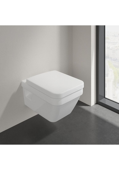 Villeroy and Boch 5685HR01 Architectura Kenarsız Duvara Monte Klozet, Yumuşak Kapanma Özellikli - 370 x 530 mm