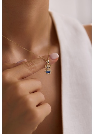 Mini Bear Blue Kolye Ucu