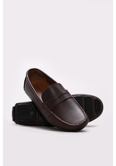 Fast Step Hakiki Deri Erkek Casual Ayakkabı 216mam3 Kahverengi