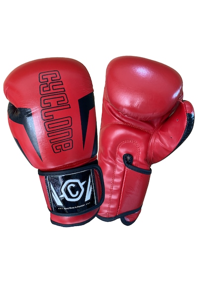 Cyclone Clash Orijinal Deri Boks Ve Kick Boks Eldiveni Kırmızı