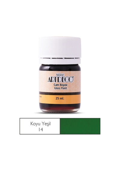Artdeco Cam Boyası 25 ML Koyu Yeşil 14 Yeşil