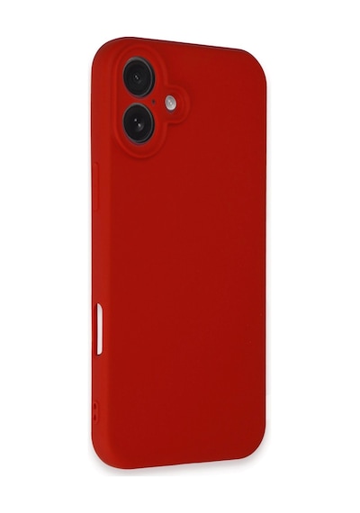 Apple Uyumlu iPhone 16 Kılıf First Silikon Kırmızı/