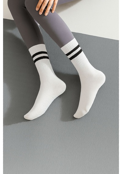 Lykos 1 Çift Mor Yoga Pilates Kaydırmaz Çorap Mor