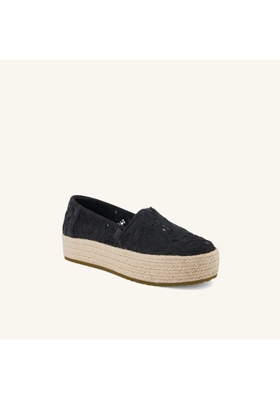 10023046 Black Espadril Kadın 10023045 1002304 Toms Valencıa Floral Crochet