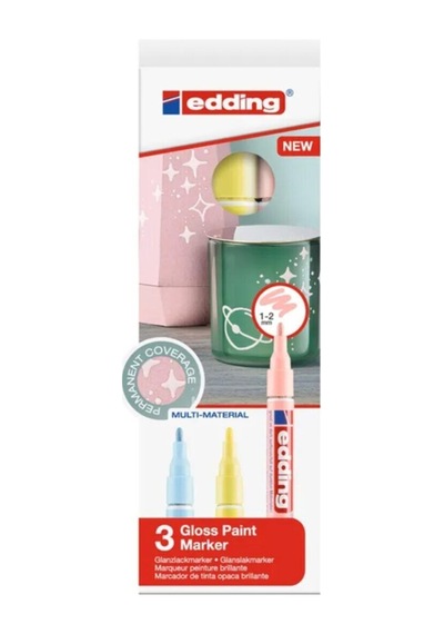 Boya Dekorasyon Kalemi 3 Renk Pastel